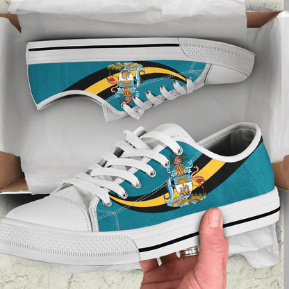 Shoes The Bahamas Coat Of Arms And Flag Low Top Shoes