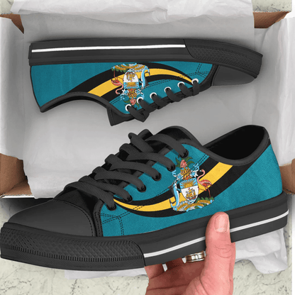 Shoes The Bahamas Coat Of Arms And Flag Low Top Shoes