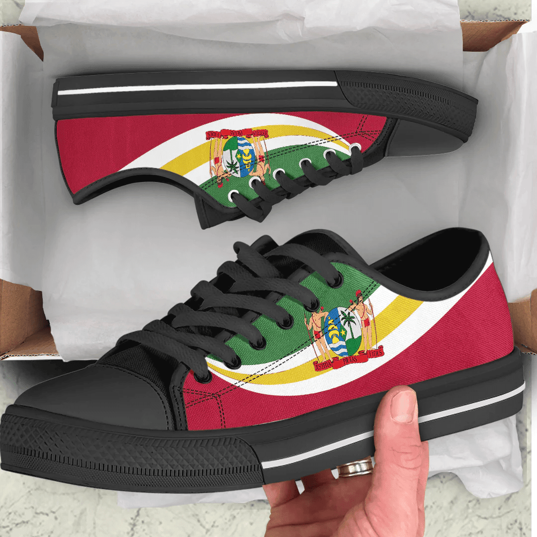 Shoes Suriname Coat Of Arms And Flag Low Top Shoes