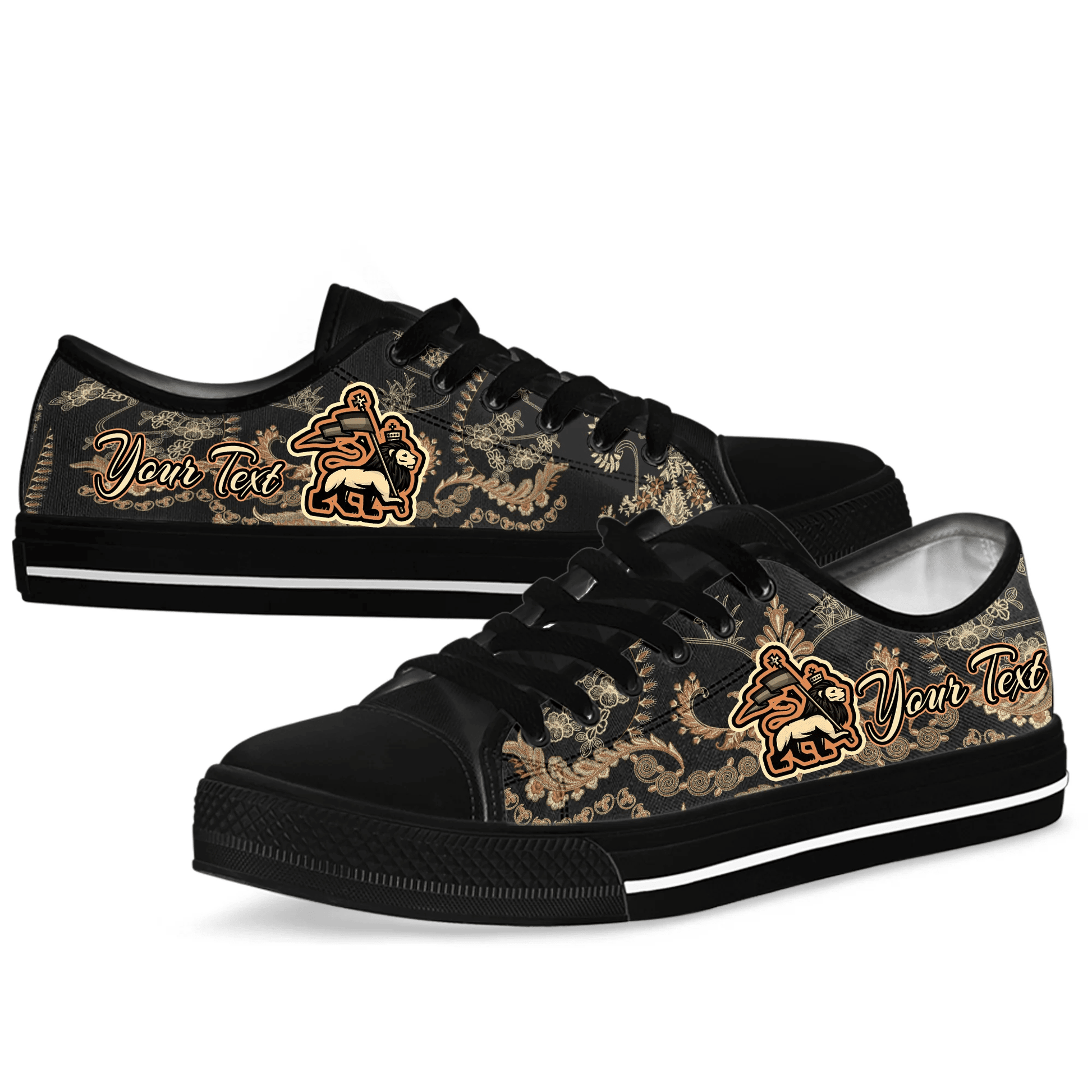 Africa Shoes Ethiopia Low Top Shoes Vintage Traditional African Dashiki
