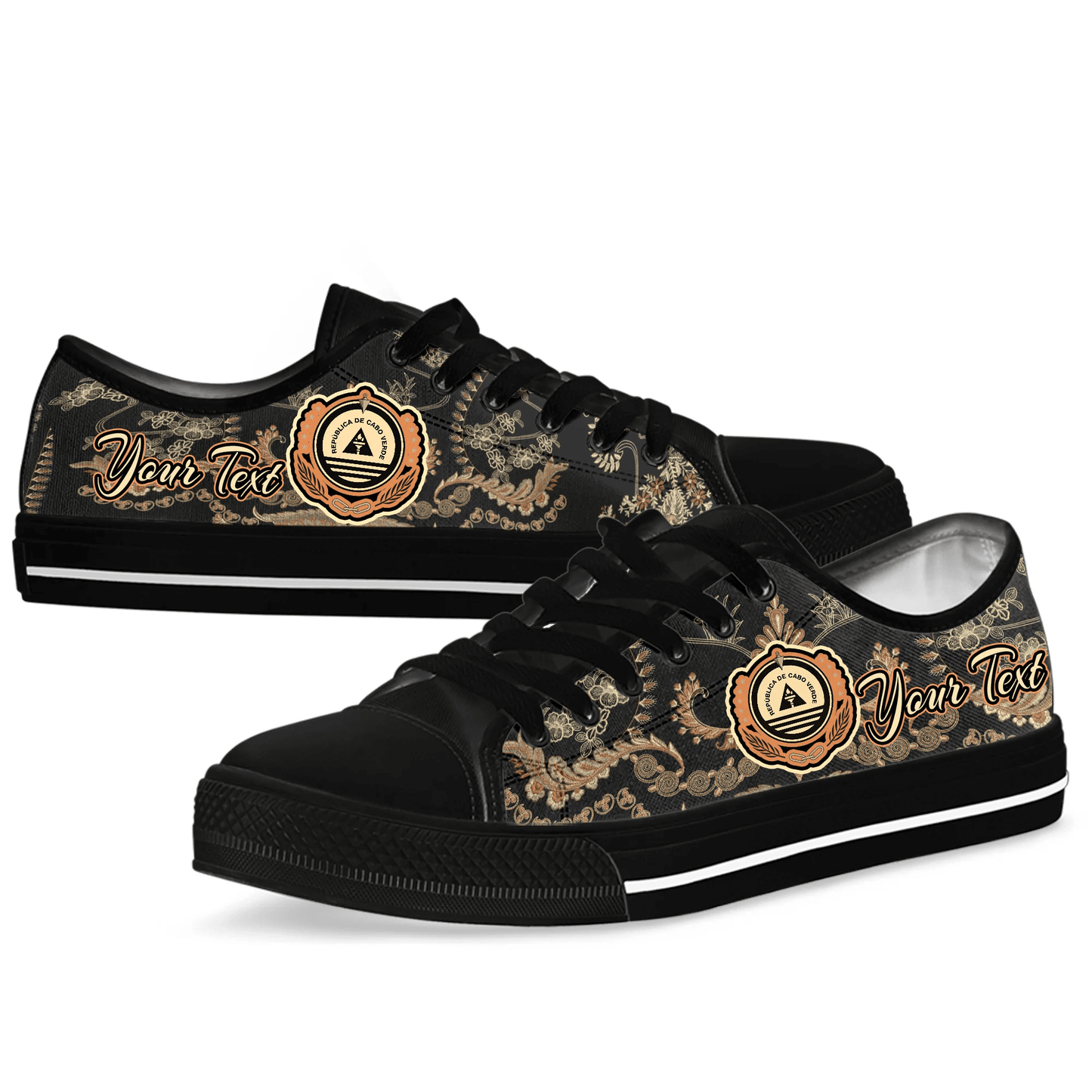 Africa Shoes Cape Verde Low Top Shoes Vintage Traditional African Dashiki