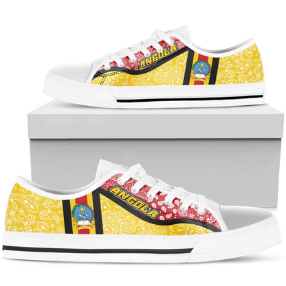 Shoes Angola Yellow Version Low Top Shoes Paisley Bandana Special Style