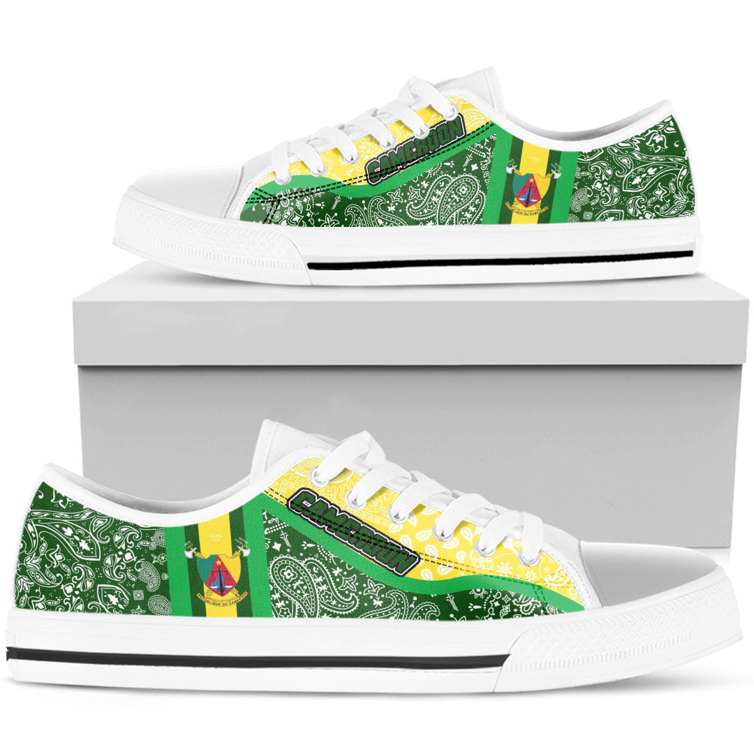 Shoes Cameroon Low Top Shoes Paisley Bandana Special Style