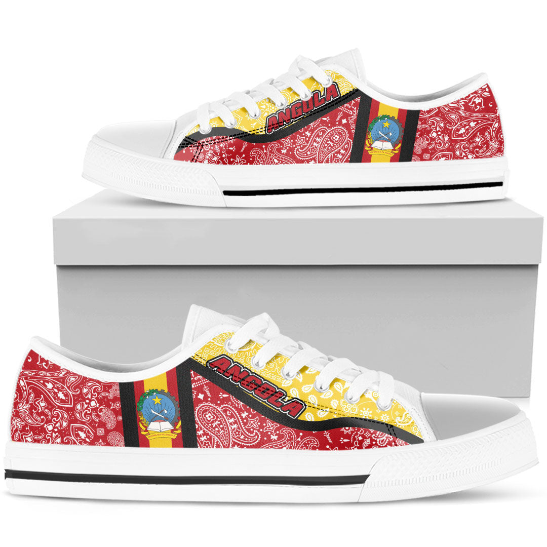 Shoes Angola Low Top Shoes Paisley Bandana Special Style