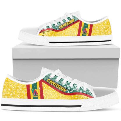Shoes Cameroon Yellow Version Low Top Shoes Paisley Bandana Special Style
