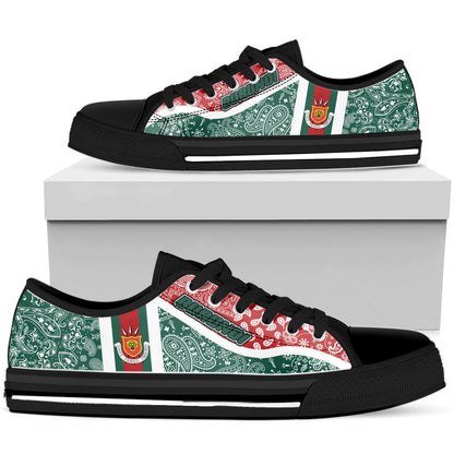 Shoes Burundi Low Top Shoes Paisley Bandana Special Style