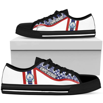 Shoes Cape Verde White Version Low Top Shoes Paisley Bandana Special Style