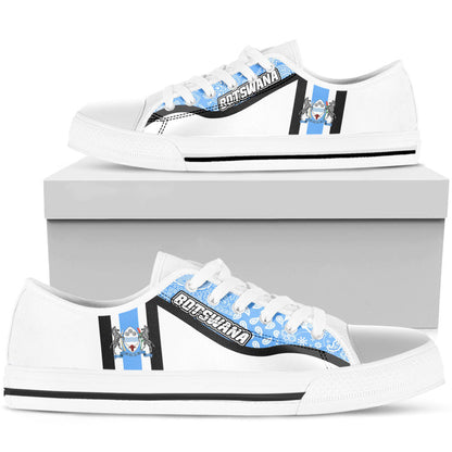 Shoes Botswana White Version Low Top Shoes Paisley Bandana Special Style