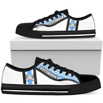 Shoes Botswana White Version Low Top Shoes Paisley Bandana Special Style