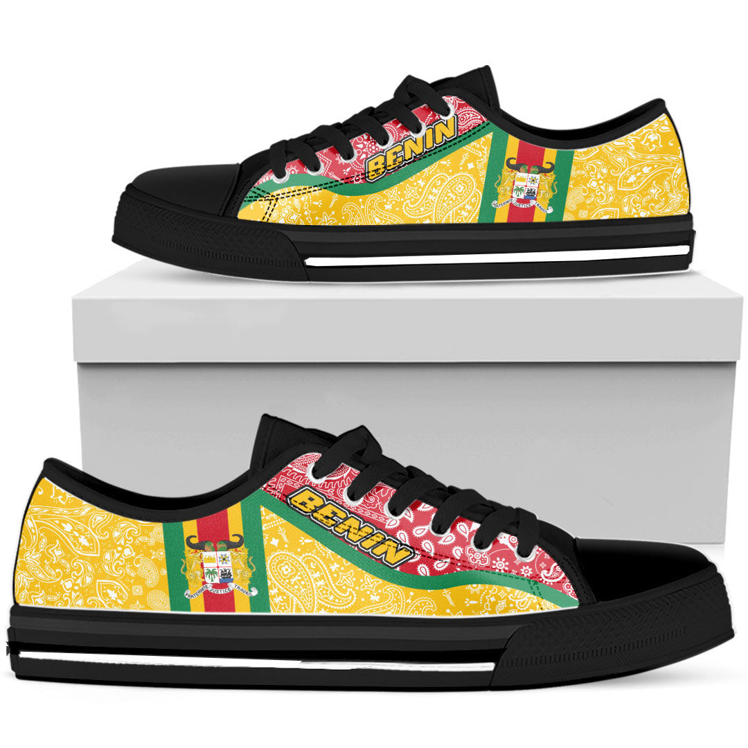 Shoes Benin Low Top Shoes Paisley Bandana Special Style