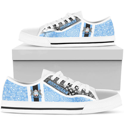 Shoes Botswana Low Top Shoes Paisley Bandana Special Style