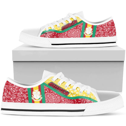Shoes Guinea Low Top Shoes Paisley Bandana Special Style