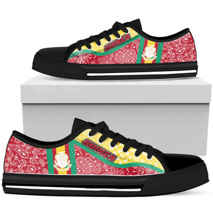 Shoes Guinea Low Top Shoes Paisley Bandana Special Style