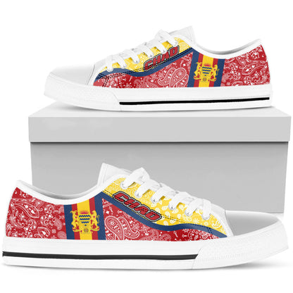 Shoes Chad Red Version Low Top Shoes Paisley Bandana Special Style