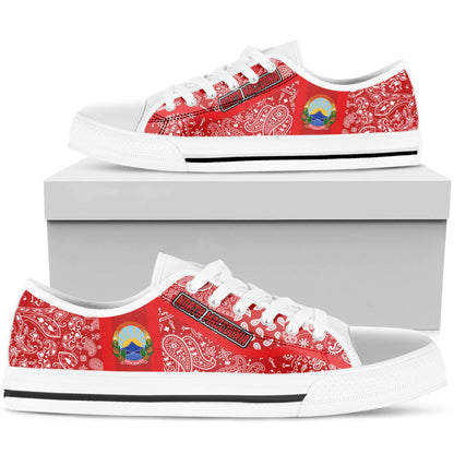 Shoes North Macedonia Low Top Shoes Paisley Bandana Special Style