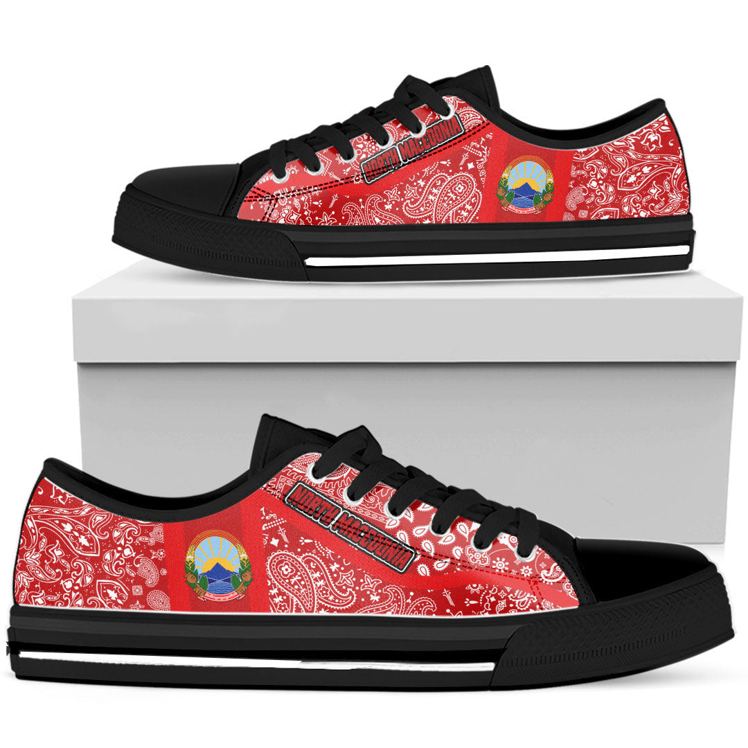 Shoes North Macedonia Low Top Shoes Paisley Bandana Special Style