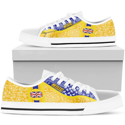 Shoes Niue Low Top Shoes Paisley Bandana Special Style