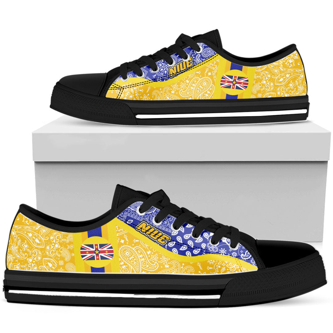 Shoes Niue Low Top Shoes Paisley Bandana Special Style