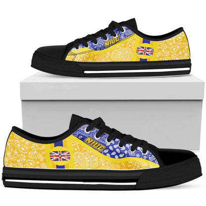 Shoes Niue Low Top Shoes Paisley Bandana Special Style