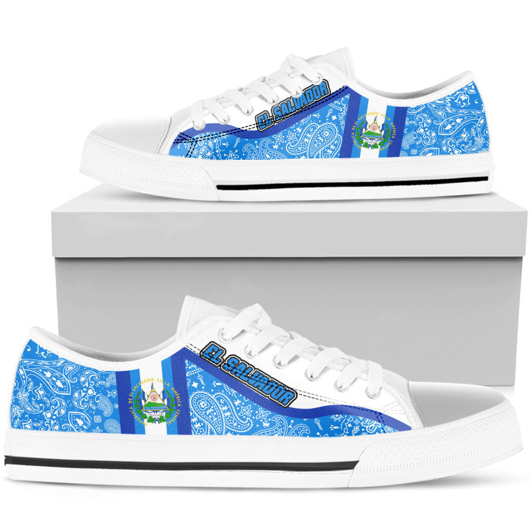 Shoes El Salvador Low Top Shoes Paisley Bandana Special Style
