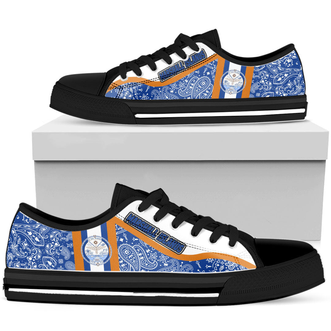Shoes Marshall Islands Low Top Shoes Paisley Bandana Special Style