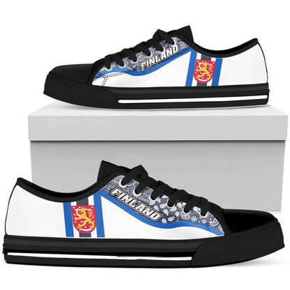 Shoes Finland White Version Low Top Shoes Paisley Bandana Special Style