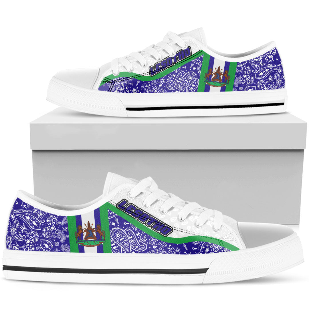 Shoes Lesotho Low Top Shoes Paisley Bandana Special Style