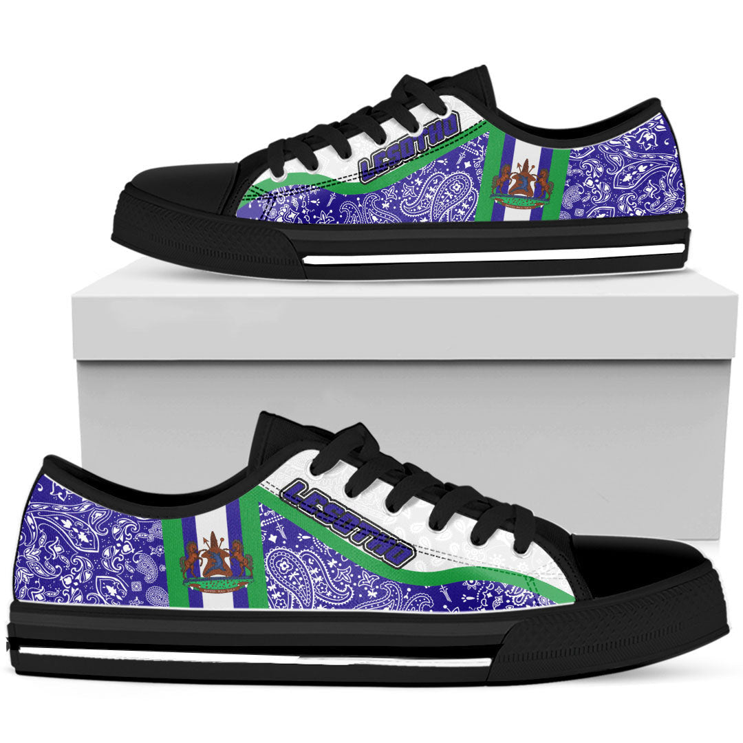 Shoes Lesotho Low Top Shoes Paisley Bandana Special Style