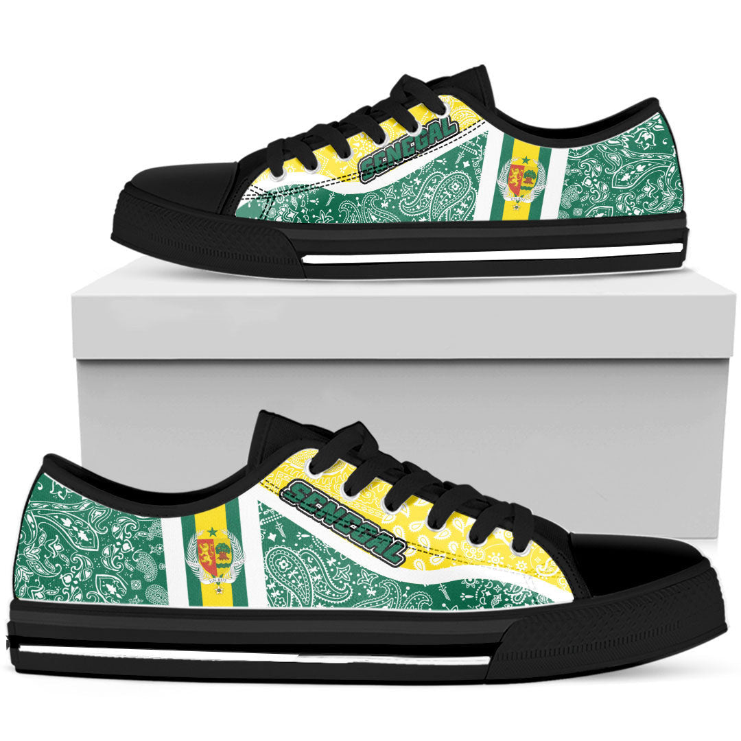 Shoes Senegal Low Top Shoes Paisley Bandana Special Style