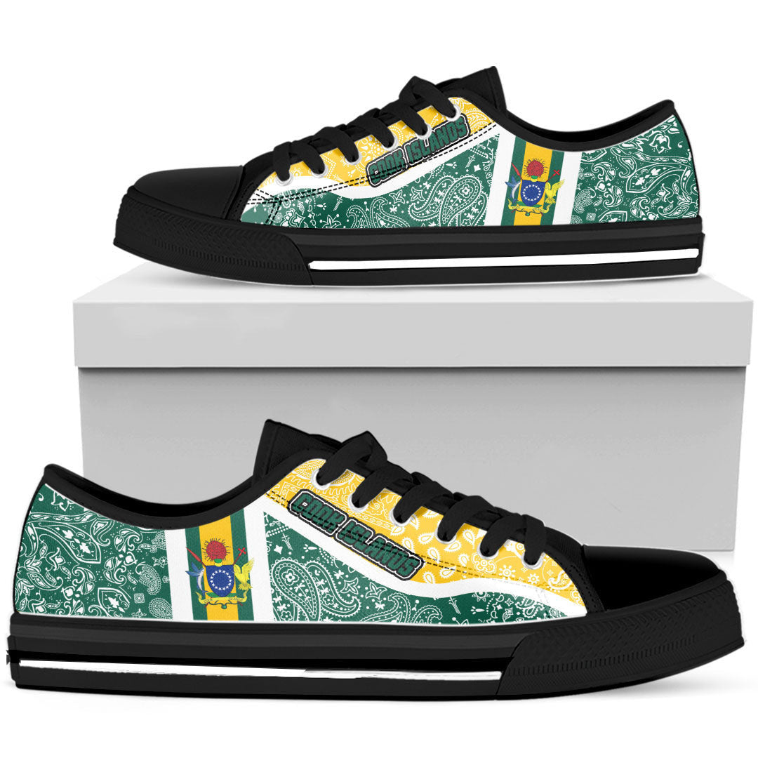 Shoes Cook Islands Low Top Shoes Paisley Bandana Special Style