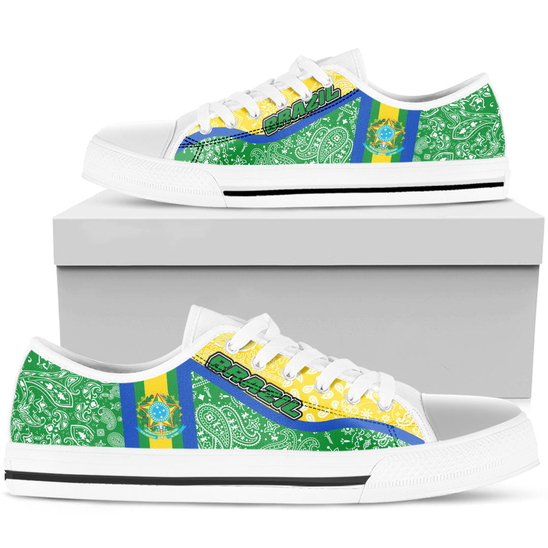 Shoes Brazil Low Top Shoes Paisley Bandana Special Style