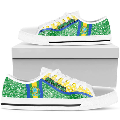 Shoes Brazil Low Top Shoes Paisley Bandana Special Style