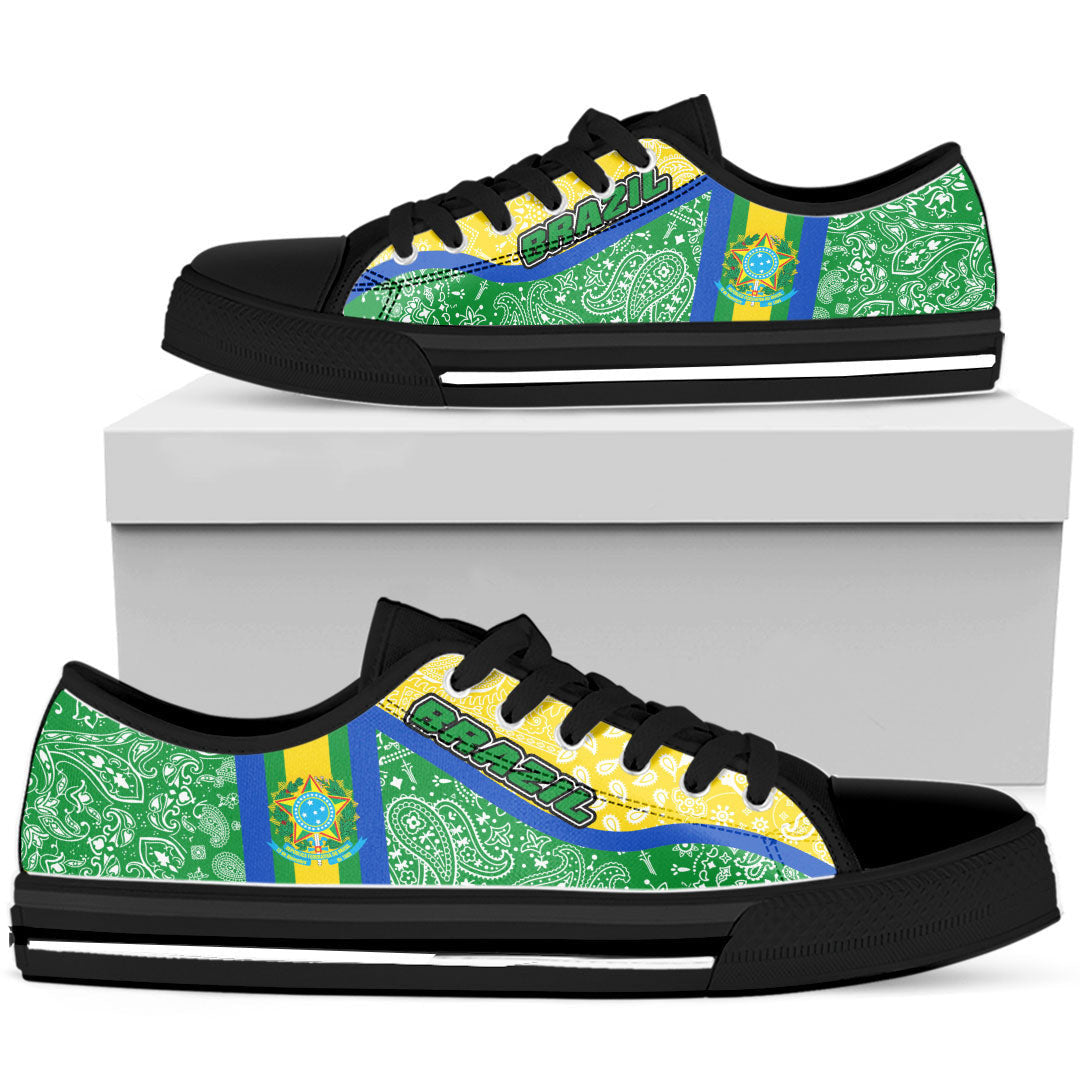 Shoes Brazil Low Top Shoes Paisley Bandana Special Style
