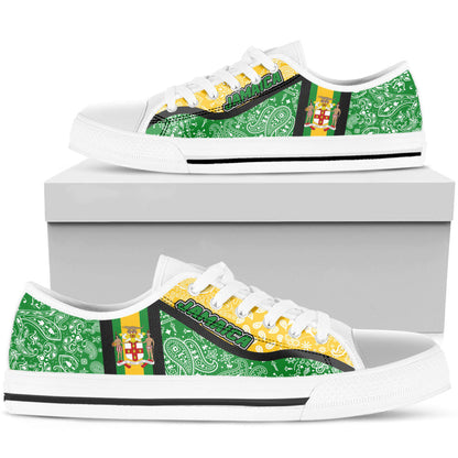 Shoes Jamaica Low Top Shoes Paisley Bandana Special Style