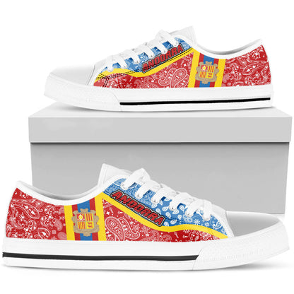 Shoes Andorra Low Top Shoes Paisley Bandana Special Style