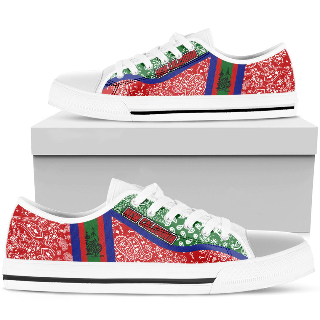 Shoes New Caledonia Low Top Shoes Paisley Bandana Special Style