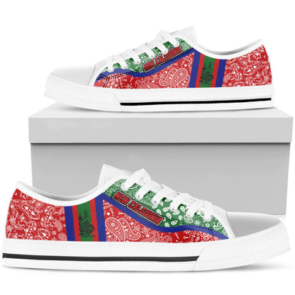 Shoes New Caledonia Low Top Shoes Paisley Bandana Special Style