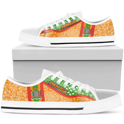 Shoes Zambia Orange Version Low Top Shoes Paisley Bandana Special Style