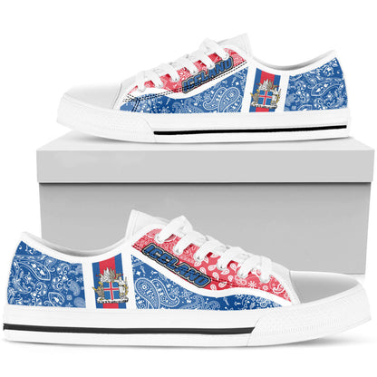 Shoes Iceland Low Top Shoes Paisley Bandana Special Style