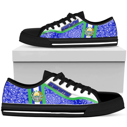 Shoes Uzbekistan Low Top Shoes Paisley Bandana Special Style