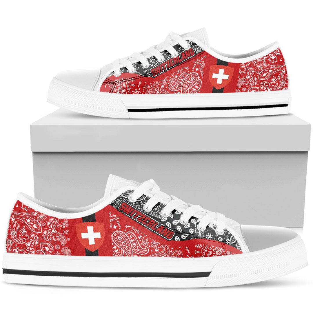 Shoes Switzerland Low Top Shoes Paisley Bandana Special Style