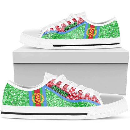 Shoes Eritrea Green Version Low Top Shoes Paisley Bandana Special Style
