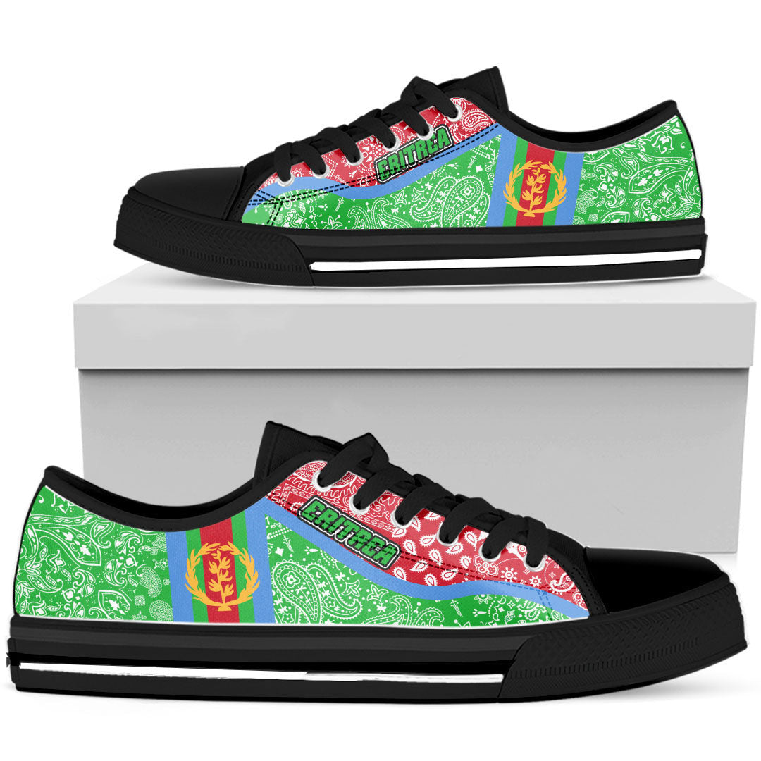 Shoes Eritrea Green Version Low Top Shoes Paisley Bandana Special Style