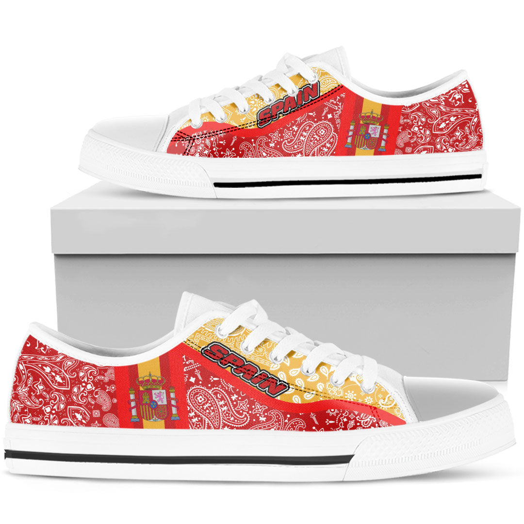 Shoes Spain Low Top Shoes Paisley Bandana Special Style
