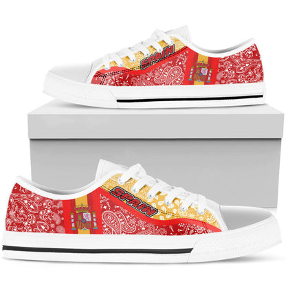 Shoes Spain Low Top Shoes Paisley Bandana Special Style