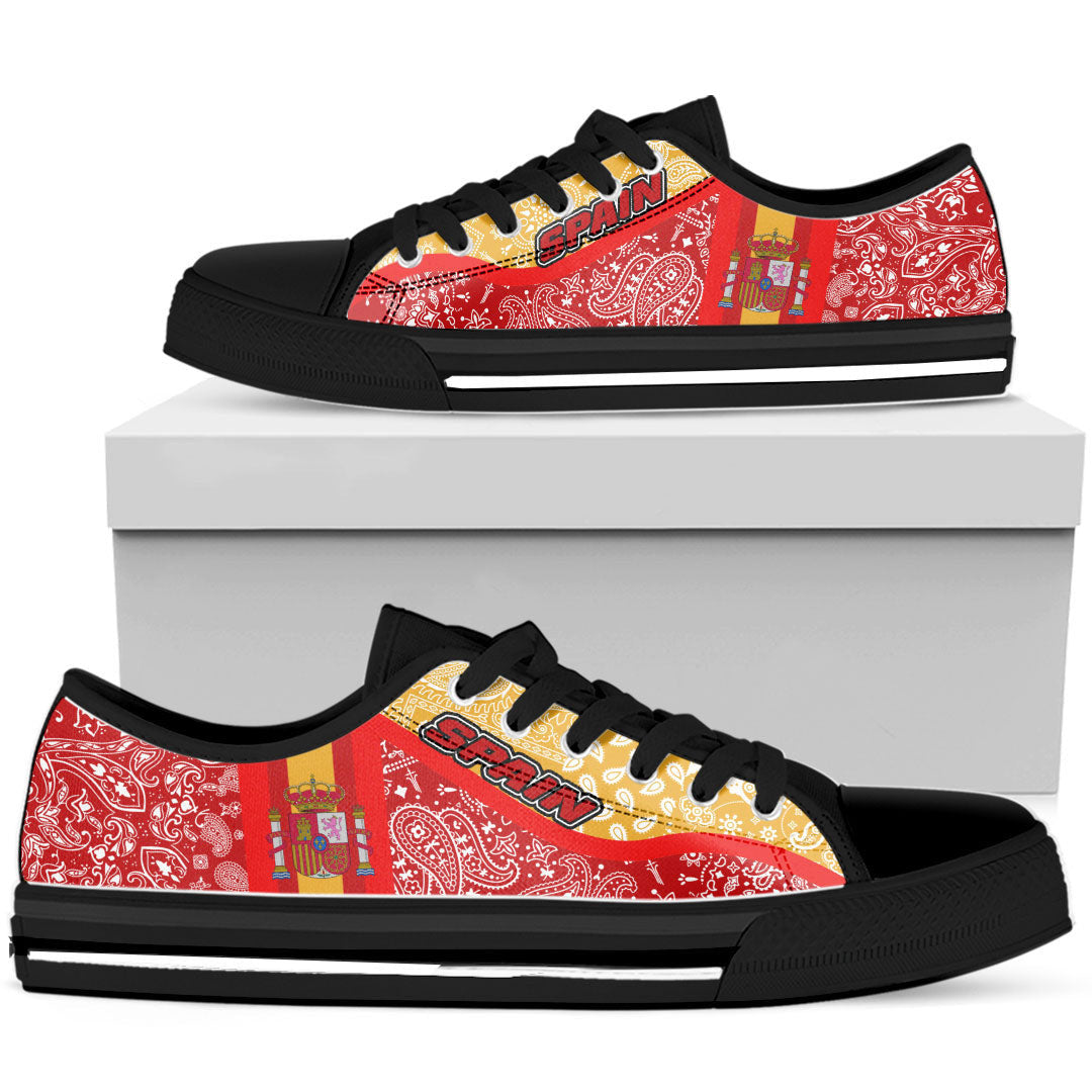 Shoes Spain Low Top Shoes Paisley Bandana Special Style