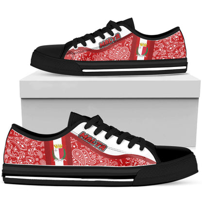 Shoes Malta Low Top Shoes Paisley Bandana Special Style