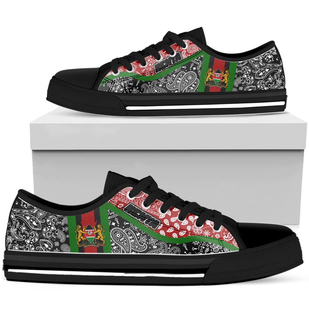 Shoes Kenya Low Top Shoes Paisley Bandana Special Style