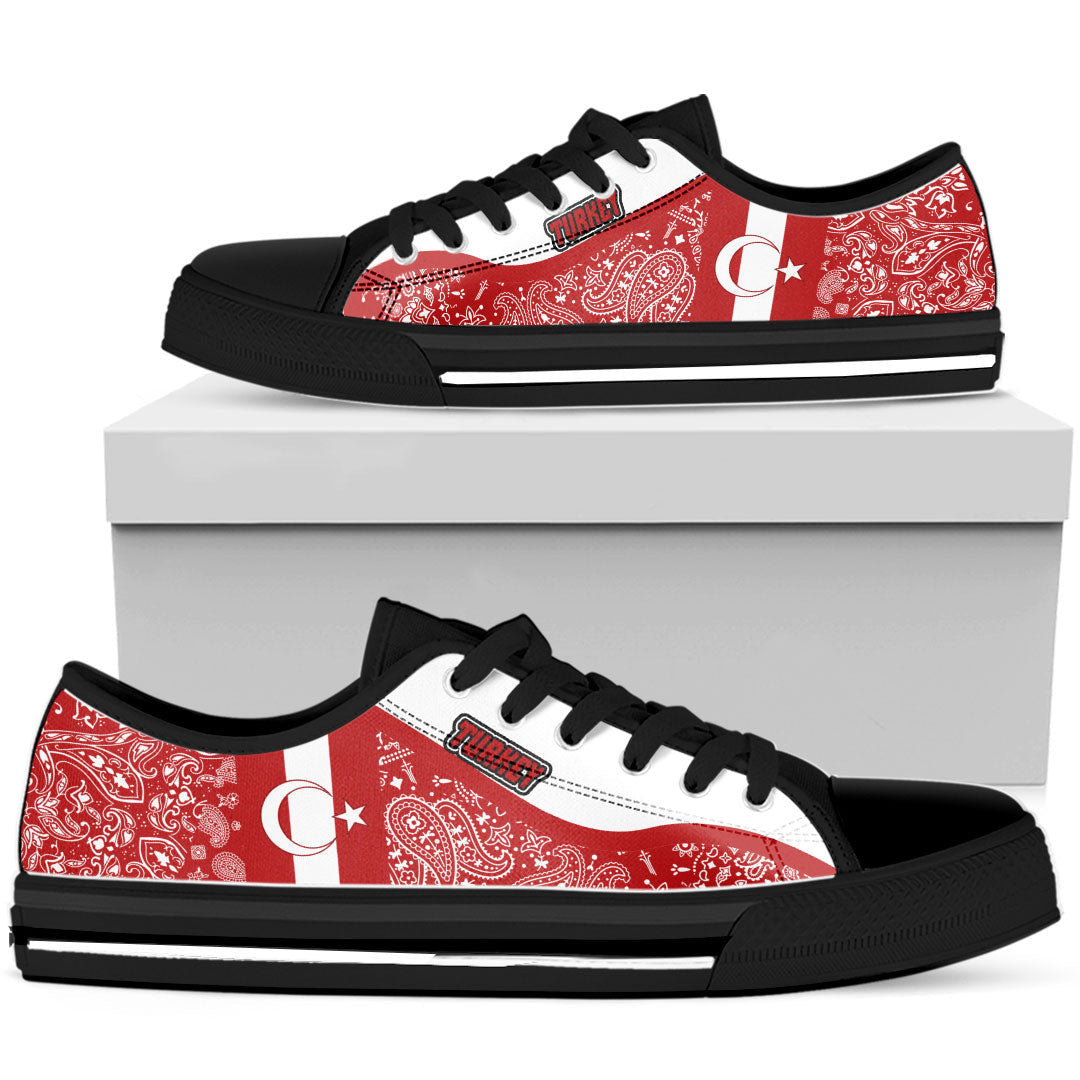 Shoes Turkey Low Top Shoes Paisley Bandana Special Style