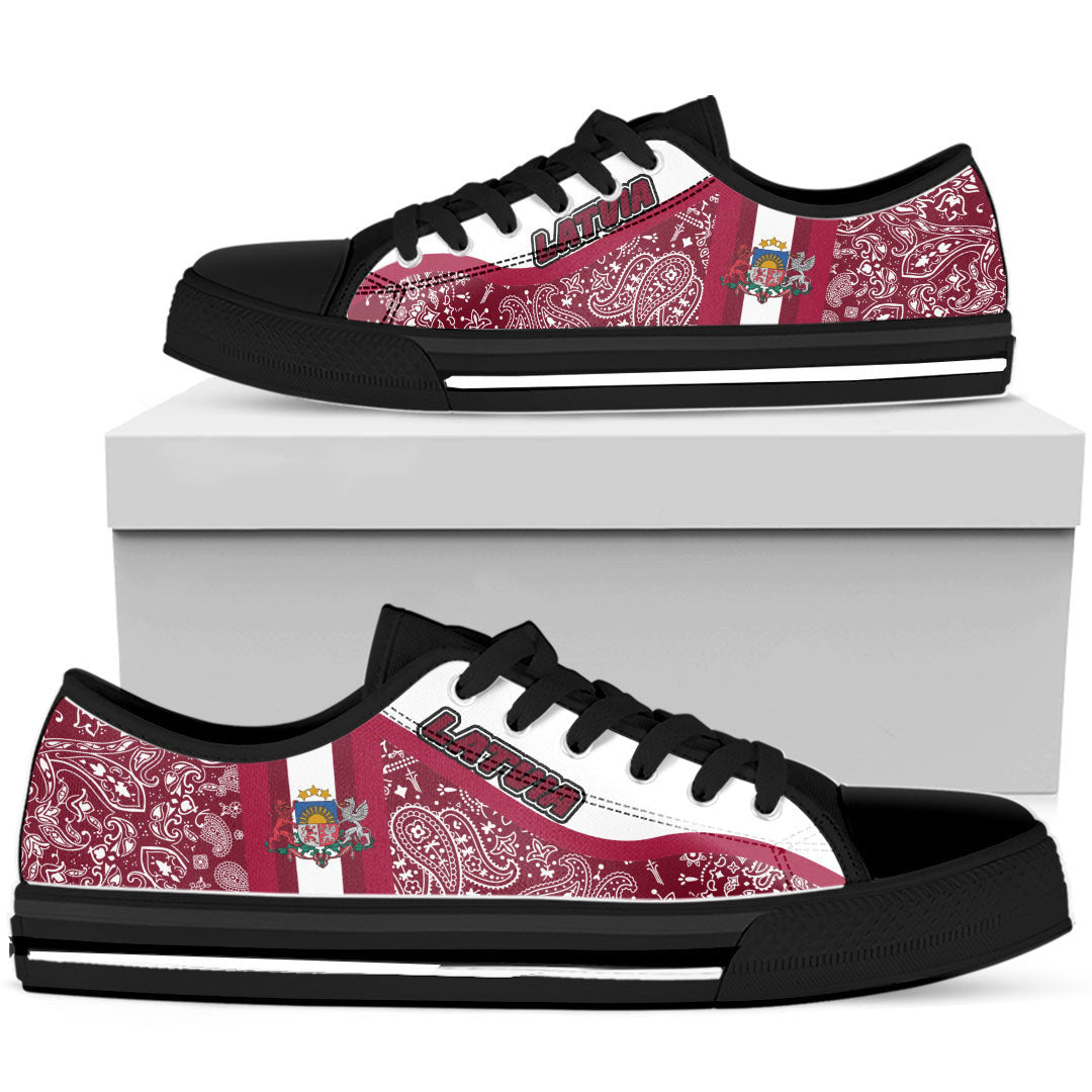Shoes Latvia Low Top Shoes Paisley Bandana Special Style